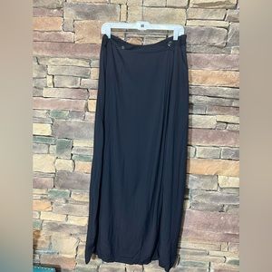 Flax Black Maxi Skirt L